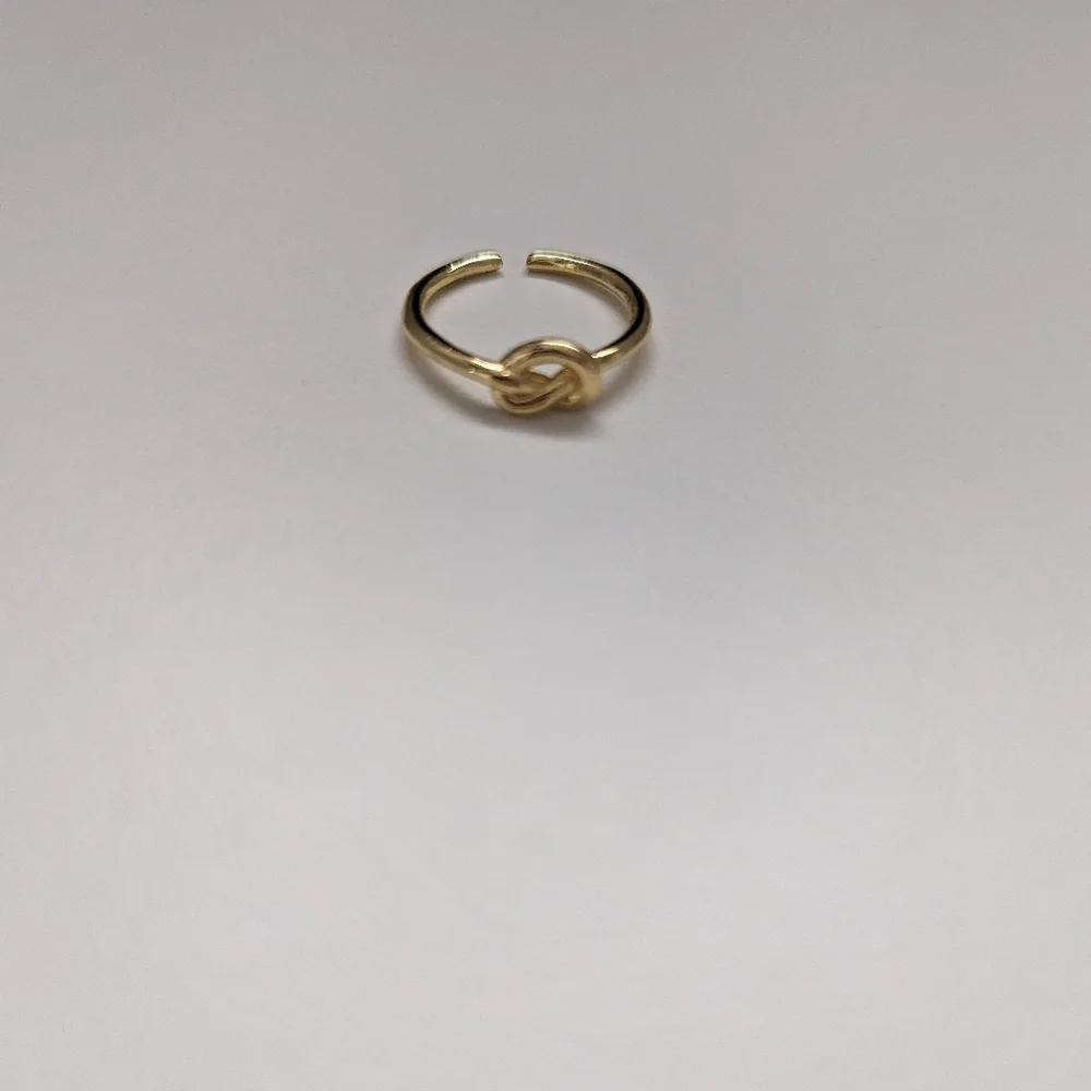 14K gold plated adjustable ring